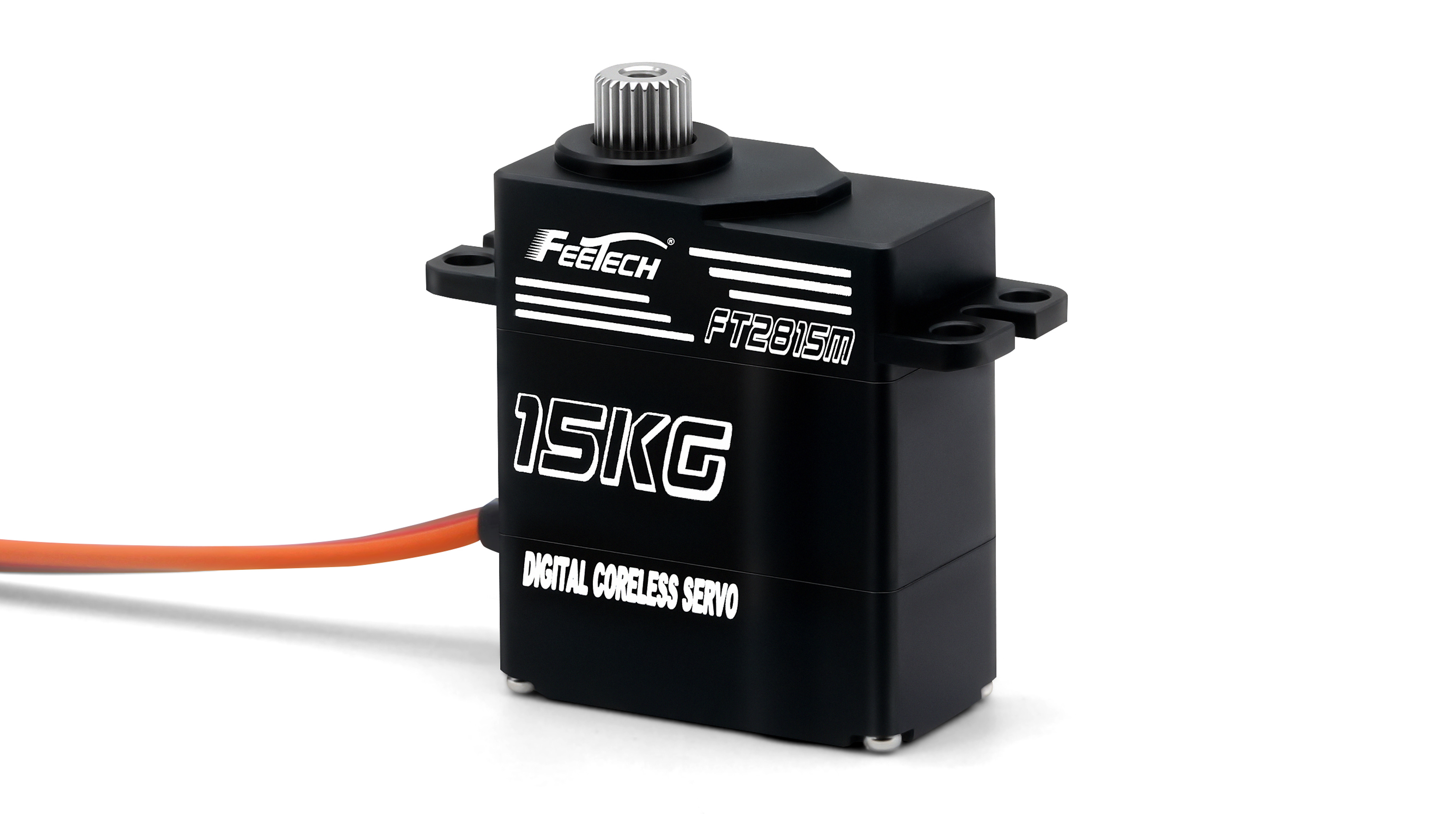 7.4V 15kg数码180度铝壳钢齿轮空芯杯舵机