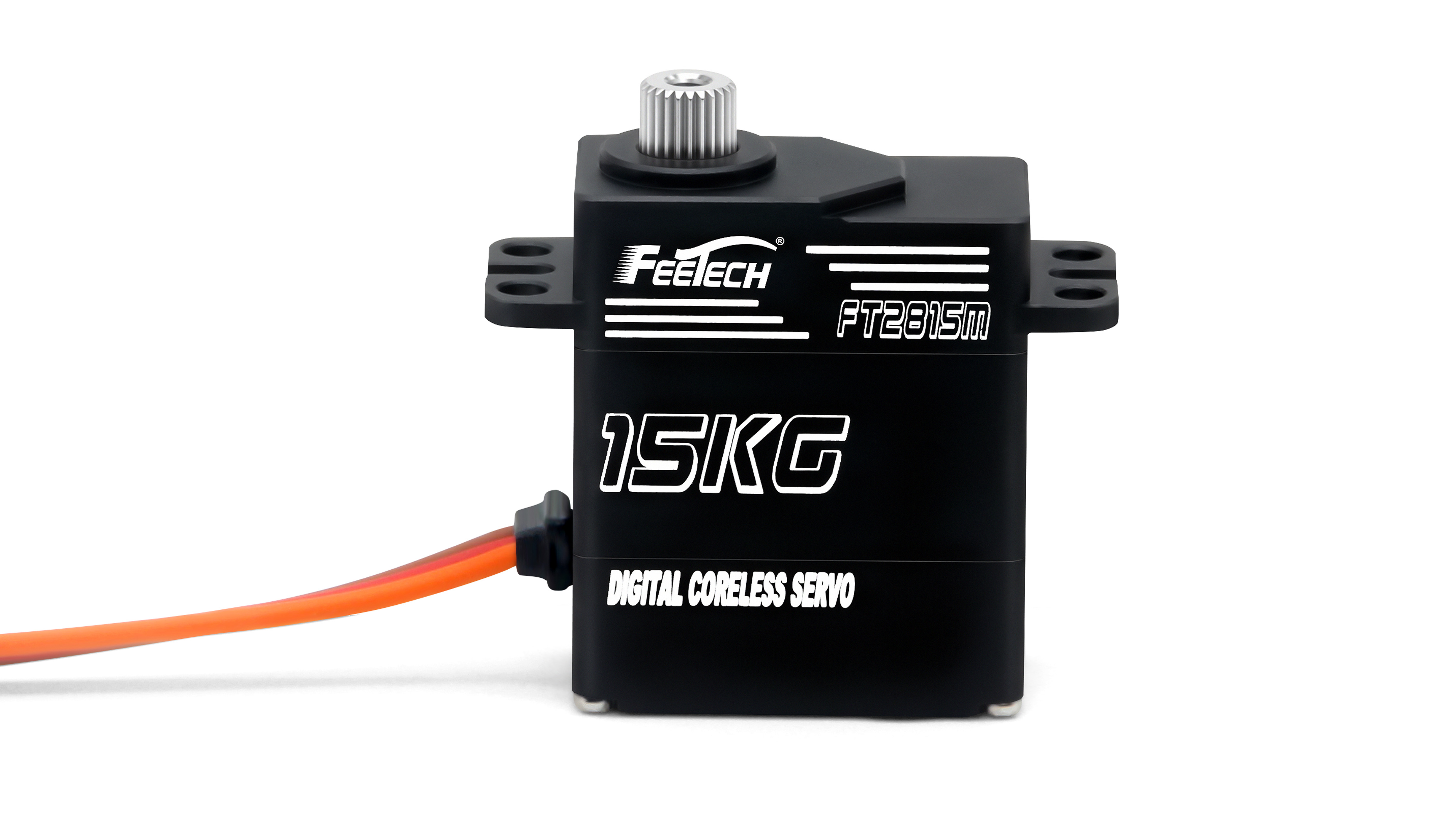 7.4V 15kg数码180度铝壳钢齿轮空芯杯舵机