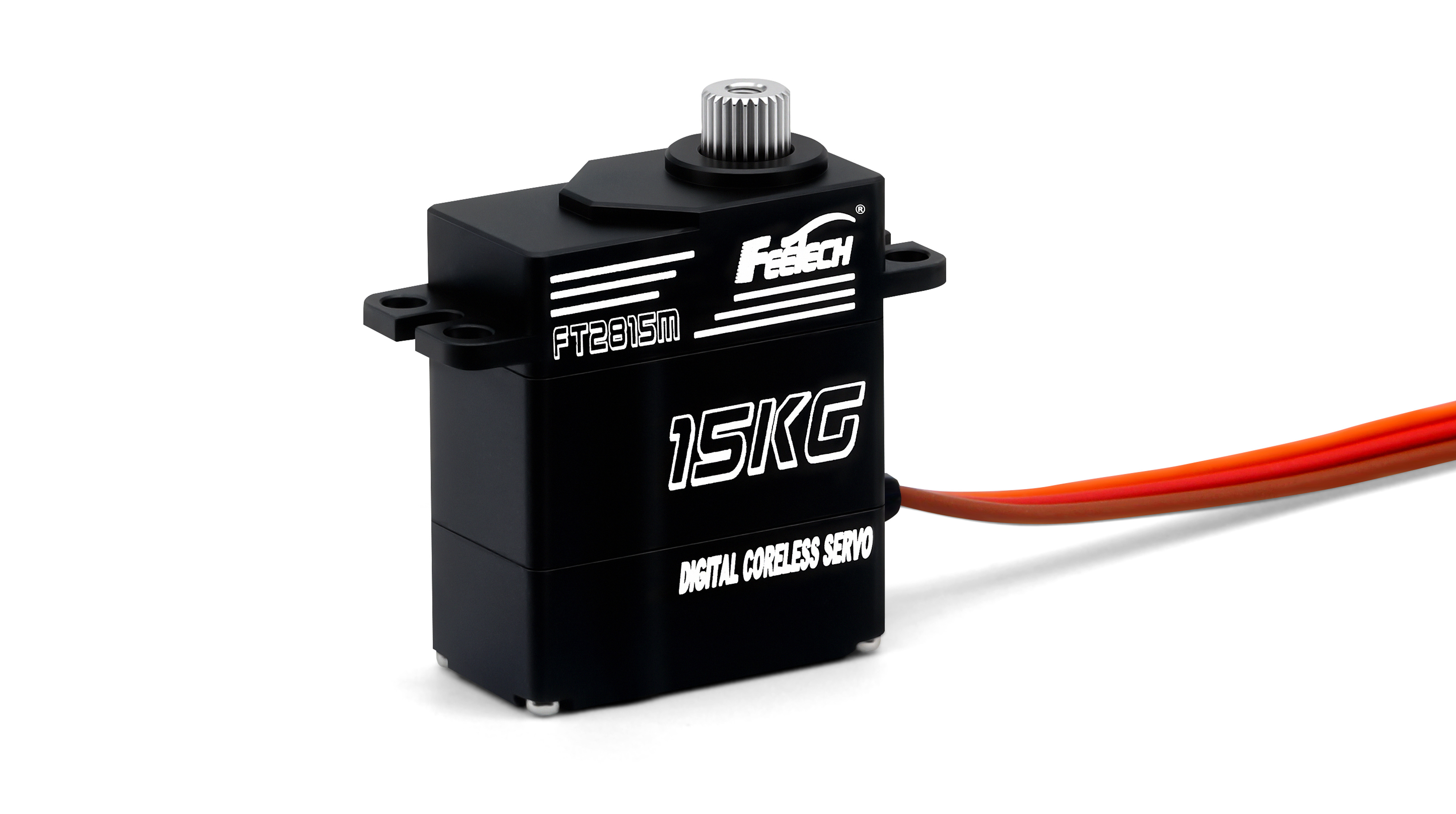 7.4V 15kg数码180度铝壳钢齿轮空芯杯舵机