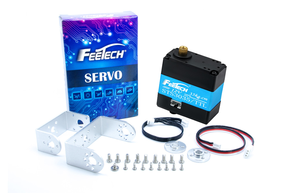 12V 35Kg.cm 360度磁编码双轴TTL串行总线舵机