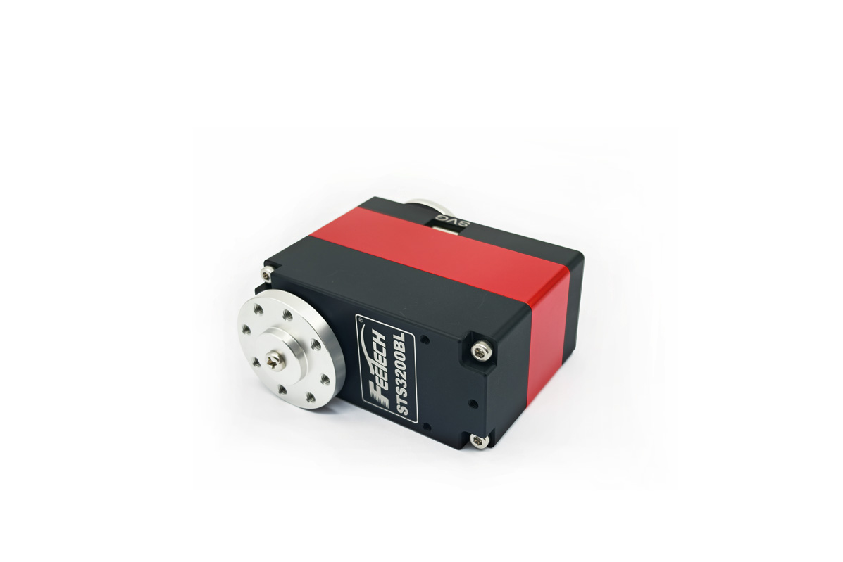 12V 200KG金属壳金属齿无刷电机双轴TTL串型总线舵机