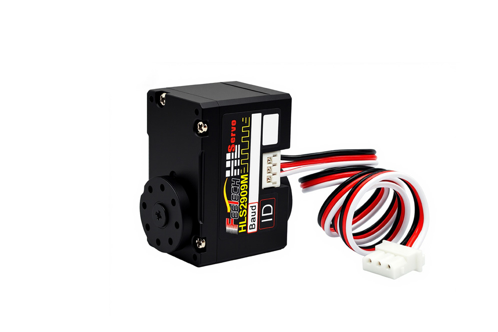 12V 9kg.cmTTL塑胶壳铁芯电机金属齿360度磁编码双轴TTL串口舵机