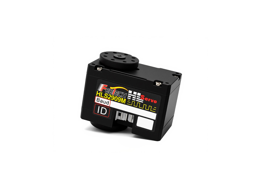 12V 9kg.cmTTL塑胶壳铁芯电机金属齿360度磁编码双轴TTL串口舵机